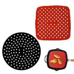Revestimientos para freidora de Aire, Accesorios para freidora de Aire de Silicona Antiadherente Reutilizables, Alfombrilla de Cocina fácil de Limpiar características