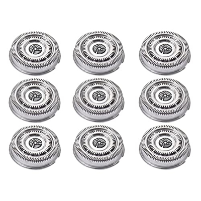 DXBO 9 Piezas Sh90 Cabezales de reemplazo de rasuradores compatibles con la Serie Norelco S9000 RQ12 Cabeza de Cuchilla de afeits