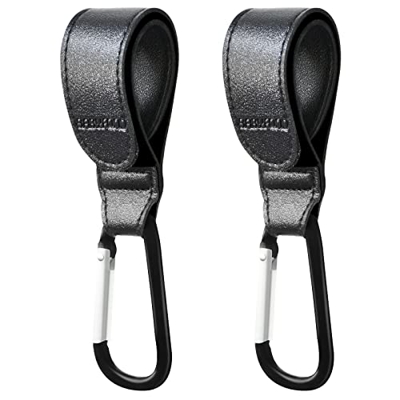 Ganchos Carrito Bebé, 2 Piezas de Gancho Para Colgar Cochecito, Gancho Carrito Bebe, Pinzas Para Cochecito de Bebe, Mantas Para Colgar Cartera Bolso, 