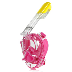 QHYXT Kozytendy 180 ° Panorámica de Cara Completa Snorkel Máscara Anti-vaho Anti-Fugas Snorkel Máscara de natación con Soporte de cámara para Adultos  en oferta