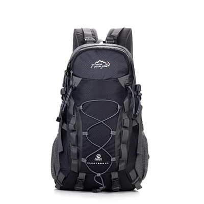 Twitter Mochila polivalente de trekking, deportiva o de viaje, ultraligera impermeable de gran capacidad, mochila exterior 40L - Negro