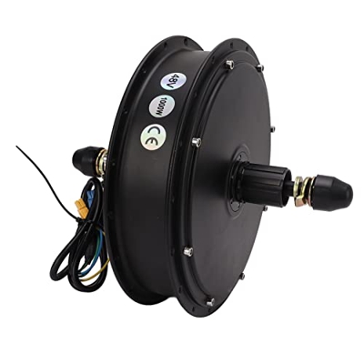 BuyWeek Motor de buje Trasero de Bicicleta eléctrica, 48V 1000W Motor de Volante de tracción Trasera de Bicicleta eléctrica para neumáticos Gruesos de