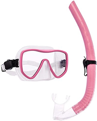 QHYXT Buceo a Prueba de Agua de Alta definición Buceo Completo seco Snorkel Set se Adapta a la Cara respiración cómoda, Adecuado para Adultos