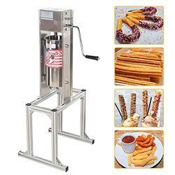Churro Maker Machine 5L Stainless Steel Heavy Duty Churros Maker Vertical Churro Make Machine Latin Fruit Machine for Commerial or Home, Cafeterias &  características