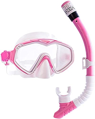 QHYXT Juego de esnórquel Completamente seco para Buceo Buceo de Alta definición a Prueba de Agua Adecuado para Respirar Suavemente en la Cara Adecuado