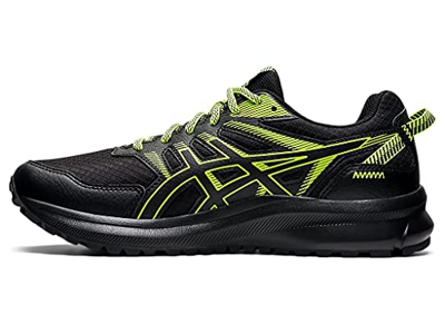ASICS Zapatillas Trail Scout 2 para hombre, negro/verde peligro, 42 EU