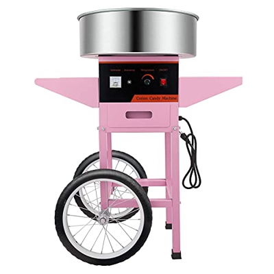 Energy-Saving Automatic Cotton Candy Machine Cart, Commercial Candy Floss Maker