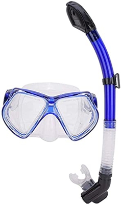 QHYXT Buceo Buceo Snorkel Gafas de natación Snorkel Set Antivaho Natación Tubo de respiración Completamente seco Buceo Snorkel Equipo de natación para