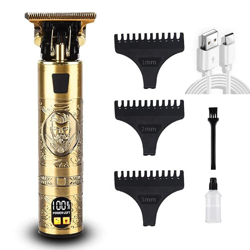 Cortapelos hombre afeitadora recortadora eléctrica inalámbrica recargable con pantalla LCD alta vida útil 3 peines y 1 aceite lubricante, recortador p características