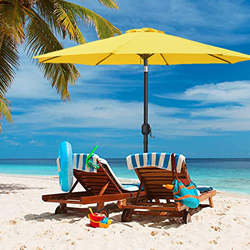 270cm Sombrilla De Jardín Al Aire Libre Sombrilla De Columna Central Romana Paraguas De Jardín Europeo Protector Solar Impermeable Firme Y Duradera Vi en oferta