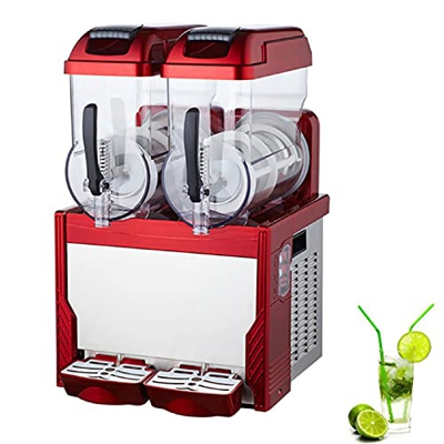 30L Commercial Slushy Machine Ice Slush Machine Stainless Steel Margarita Frozen Drink Machine with Powerful Compressor Efficient Cooling