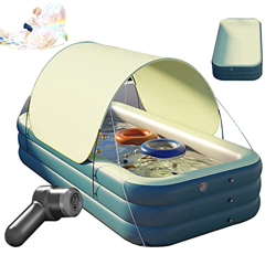 Bañera Inflable Adultos con Bomba Piscina Piscina Inflable Rectangular Piscina Familiar Grande Y Profunda Engrosada Piscinas Inflables Piscina para Ni características