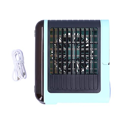 Ventilador de aire acondicionado portátil, enfriador de aire de iones negativos Mini aire acondicionado de escritorio Ventilador de enfriamiento de ag