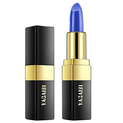 leryveo Lápiz Labial Azul mágico,Lápiz Labial Que Cambia de Color a Prueba de Agua Fast Apply - Gradient Decoloration Lipstick Bálsamo Labial nutritiv