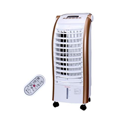 Aire Acondicionado Portatil Mini Purificador De Aire, Portatil Climatizador Humidificador con Nebulizador, Mando a Distancia Ventilador oscilante Filt