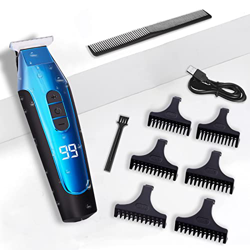 Cortapelos para hombres, profesional inalámbrico, recortadora de pelo, pantalla LED recargable por USB, 3 velocidades de ajuste eléctrico, kit de aseo precio