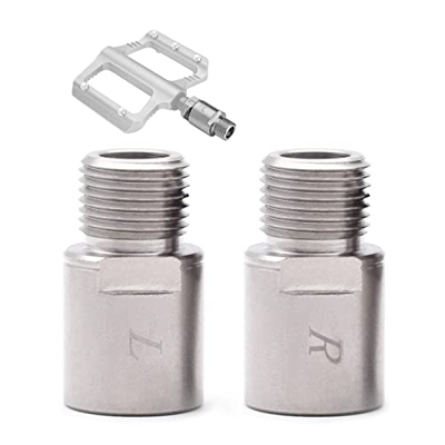 Extensor de pedal de bicicleta, 1 par, adaptador de rosca, para pedal de bicicleta, de 9/16 pulgadas, para bicicleta de carretera, MTB, pedales de bic