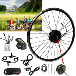 Niczu 24V 250W Bicicleta Eléctrica Kit de Conversión de Motor de Tracción Delantera con Controlador 20 24 26 27,5 28 29 en 700C Rueda Delantera Kit de en oferta