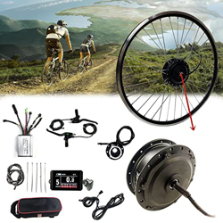 Niczu Juego Modificación Bicicleta Eléctrica DIY 36V 250W Motor Accionamiento Delantero, Kit Conversión Bicicleta Eléctrica, 20 24 26 27.5 28 29 En 70 precio