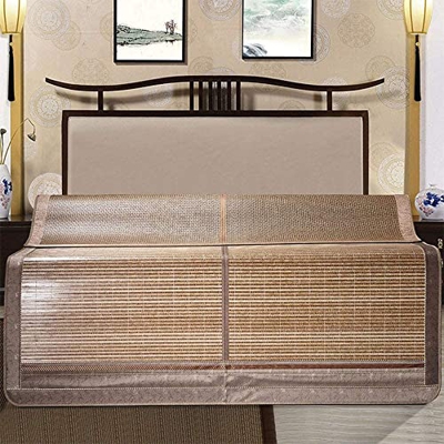 Alfombras para dormir de verano Estera for dormir de verano Estera de bambú carbonizada Esteras de enfriamiento de doble cara Plaza de siesta plegable