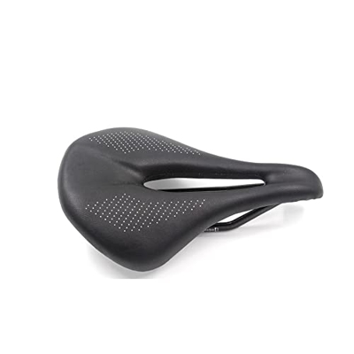 Sillín de Bicicleta de Fibra de Carbono de Cuero 3K Ultraligero, sillín de Bicicleta de montaña/Carretera, cojín de Asiento de Bicicleta 240*143/155