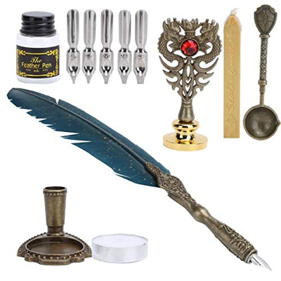 Juego de Bolígrafos de Pluma, Estructura Compacta, Fuerte Y Duradero, Cómodo de Sostener, Cómodo Y Delicado, Pluma Estilográfica de Plumas, para Regal