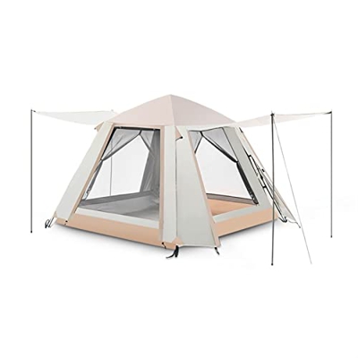 4 personas Tienda de campaña familiar con bolsa de transporte Tienda de campaña de cúpula portátil para autocaravana Anti Mosquito Impermeable Protecc