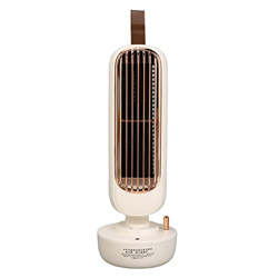 Mini Ventilador de Torre, Ventilador de Torre de Enfriamiento de Escritorio Portátil Personal que Humidifica con 3 Configuraciones de Velocidad, Venti en oferta