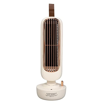 Mini Ventilador de Torre, Ventilador de Torre de Enfriamiento de Escritorio Portátil Personal que Humidifica con 3 Configuraciones de Velocidad, Venti