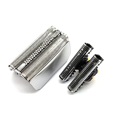 DXBO 51S Pantalla de lámina Compatible con Braun Series 5 5760 5643 5644 5645 550 570 560 590 550 8000 Series 8998 8595 8590 8975 Cabezales de rasurad