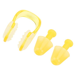 minifinker Tapones para los Oídos con Clip para la Nariz, Tapones para los Oídos Suaves Clip para la Nariz Color Brillante Y Llamativo Reutilizables a en oferta