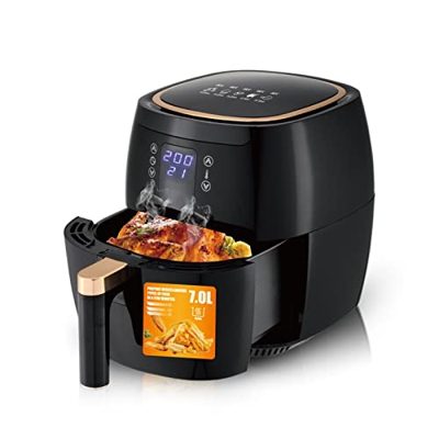 VGAGV Freidora De Aire Automática Multiusos Sin Humo Máquina De Patatas Fritas Freidora Eléctrica Doméstica Inteligente Regalo Freidora De Patatas Fri