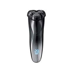 3D Rechargeable Waterproof IPX7 Electric Cordless Shaver Wet Dry Rotary Shavers for Men Electric Shaving Razors Time Display Travel Case precio