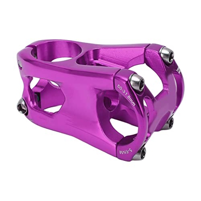 DEWIN Vástago de Bicicleta de aleación de Aluminio, vástago Corto de Bicicleta de montaña de 31,8mm para Bicicletas de montaña de Carretera(púrpura)