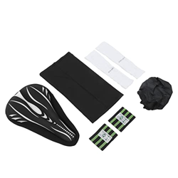 Cojín para Bicicleta, Juego de sillín para Bicicleta, fácil instalación, Transpirable, ergonómico, Alivio del Dolor con Cuerda elástica para Bicicleta características