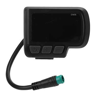 Medidor de pantalla LCD para bicicleta eléctrica, EN06 Computadora de bicicleta a prueba de agua 24V 36V 48V Panel de control de scooter eléctrico con