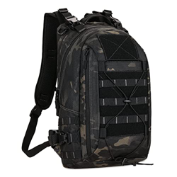 Macutos de Senderismo,25L Mochila Militar Táctica Pequeña,Mochila de Trekking MOLLE Paquete de Asalto Impermeable Mochila de Combate para Camping Pesc características