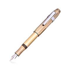 ZOSWA Pluma Fuente Fuente Pen Medium Antique Copper Pen Business Pen de Regalo para Hombres, Mujeres (Color : Gold, Size : 11.8X1.3cm) en oferta