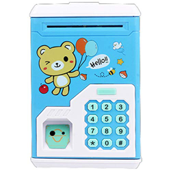Mini ATM Electronic Coin Bank,Smart Electronic Piggy Bank, Safe with Password Mini Bank,Suitable for Children(Over 3 Years Old),D (A) características