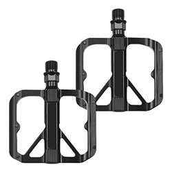 fajia Pedales para Bicicletas | Pedal de Plataforma de aleación de Aluminio Ligero Universal 9/16 | Pedal de Plataforma Ancha de Bicicleta para Bicicl en oferta