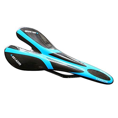 Sillín de Bicicleta, Asiento de Bicicleta de Fibra de Carbono Completo, cojín de Asiento de sillín de Ciclismo, cojín de Bicicleta Transpirable Ligero