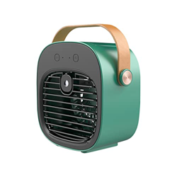 Refrigeración de poco ruido de la fan personal del mini refrigerador recargable del aire acondicionado, Verde en oferta