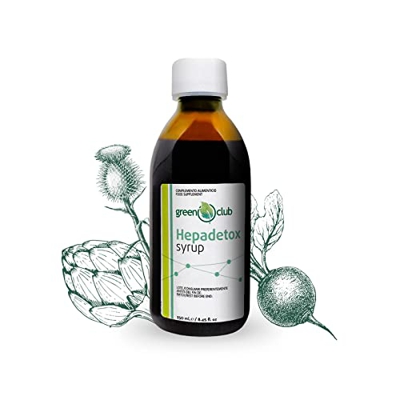 Hepadetox Syrup - Ayuda a depurar el organismo - Mejora el funcionamiento del aparato digestivo Jarabe 250ml Alcachofera, Cardo Mariano, Rábano negro,
