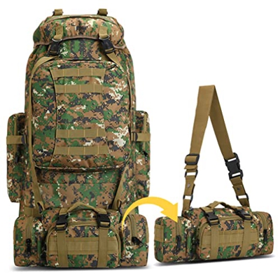 SPAHER 100L Mochila Táctica Militar Camuflaje Molle Assault Pack Mochilas de Marcha Ligero Impermeable Bolso de Viaje para Senderismo Acampada, Montañ