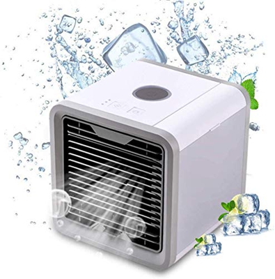 WANWEN Acondicionadores De Aire,Mini Refrigerador De Aire USB,Ventilador De Aire Acondicionado Personal,Refrigerador De Pantano Portátil De 3 Velocida