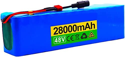 stdpcxz 48V 18Ah 500W Batería De Alta Potencia 54.6V 18000Mah Batería De Litio Ebike Bicicleta Eléctrica con Cargador + BMS 48V 28AH,XT60