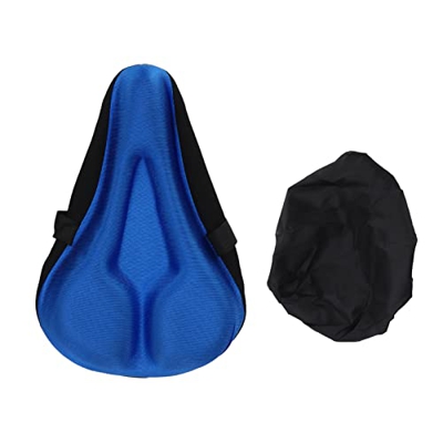 BigKing Cojín para Asiento de Bicicleta, ergonómico, Transpirable, Antideslizante, Funda de Asiento de Bicicleta de Silicona Suave y Gruesa para Bicic