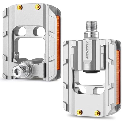 BAIHOGI Pedal de Bicicleta Plegable de Bicicleta Pedales de Aluminio Plegables Plegables Pedales de Bicicleta sellados for Pedal de Brompton (Color : 