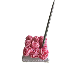 Pen a Mano Rose Rose Bolete Firma Firma De Boda Pen para Novia De Boda para Fiesta De Bodas 1pc Rosa, Regalos De Estudiantes, Suministros Escolares precio