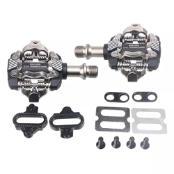 BAIHOGI Pedalen automático de Bicicleta de montaña Pedalen Clip de Bicicleta Paddle SPD Tacos for los rodamientos de Ciclismo Pedales MTB (Color : Sil en oferta